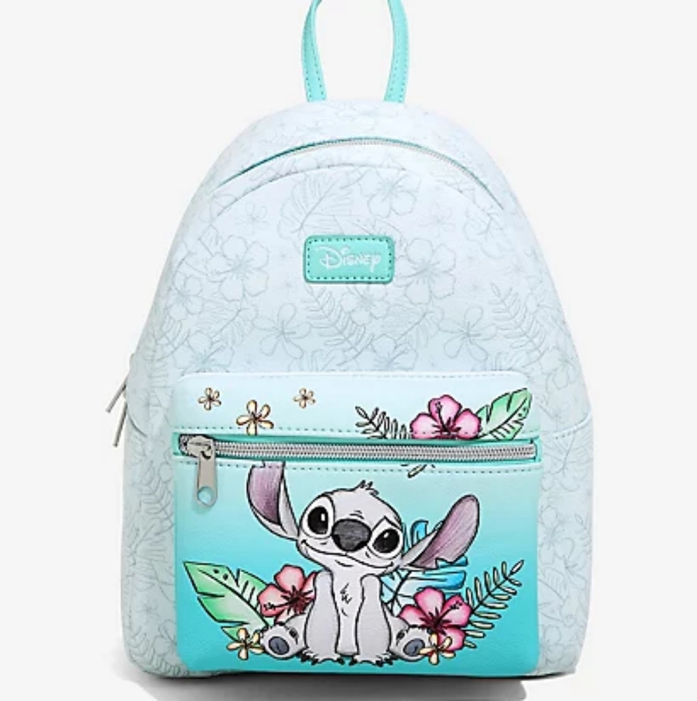 Loungefly Stitch Hibiscus Sketch Mini Backpack